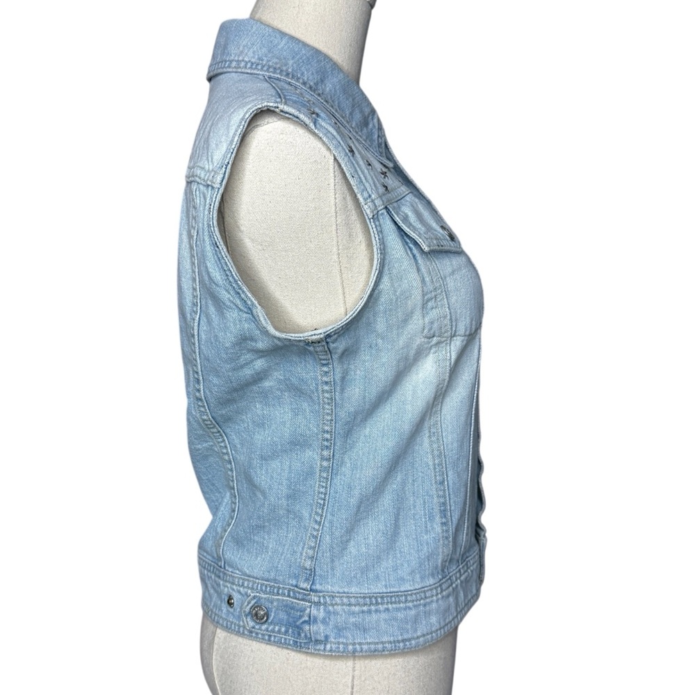 VERSACE‎ JEANS COUTURE Star Studded Vintage Denim Vest Italy Size Small - Picture 6 of 14